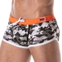 TOF Paris Shorty de Bain Iconic Camouflage Gris