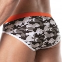 TOF Paris Shorty de Bain Iconic Camouflage Gris