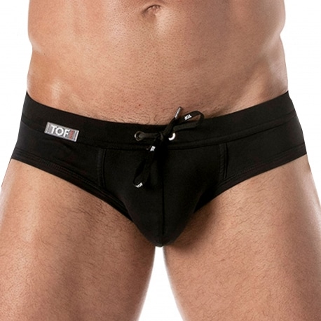 TOF Paris Holidays Swim Briefs - Black