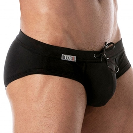 TOF Paris Holidays Swim Briefs - Black