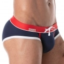 TOF Paris Holidays Swim Briefs - Navy - Red