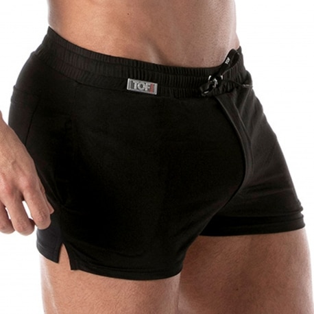 TOF Paris Holidays Swim Shorts - Black