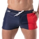 TOF Paris Holidays Swim Shorts - Navy - Red