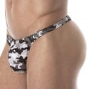 TOF Paris String de Bain Iconic Camouflage Gris