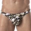 TOF Paris String de Bain Iconic Camouflage Kaki