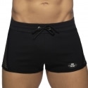 AD Fetish Mesh-Striped Shorts - Black - White