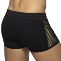 AD Fetish Mesh-Striped Shorts - Black - White