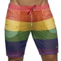 Addicted Short Rainbow Mesh Arc-en-Ciel