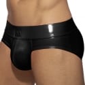 Addicted Neon Shiny Push Up Briefs - Black