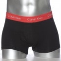 Calvin Klein Lot de 3 Shortys Cotton Stretch Noirs Ceinture Couleur