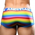 Andrew Christian Shorty Pocket Almost Naked Pride Stripe Arc-En-Ciel