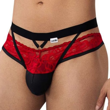 CandyMan Jock Strap Dentelle Rouge