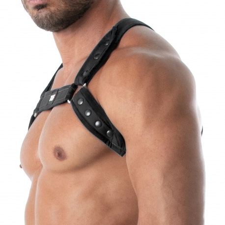 TOF Paris Bulldog Neoprene Harness - Black