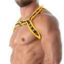 TOF Paris Bulldog Neoprene Harness - Black - Yellow