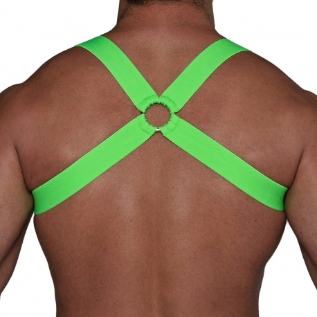 TOF Paris Fetish Elastic Harness - Neon Green