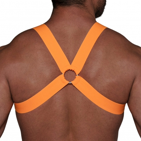 TOF Paris Fetish Elastic Harness - Neon Orange