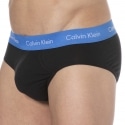 Calvin Klein 3- Pack Cotton Stretch Briefs - Black - Color Waistband