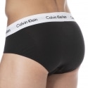 Calvin Klein 3- Pack Cotton Stretch Briefs - Black - Color Waistband