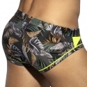 ES Collection Fall Leaves Swim Briefs - Khaki