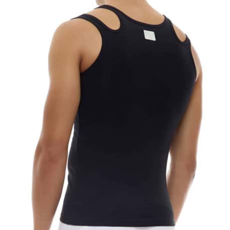 Modus Vivendi Hole Double Tank Top - Black