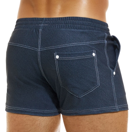 Modus Vivendi Short de Bain Jeans Bleu Marine