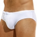 Modus Vivendi Slip de Bain Classic Wavy Blanc