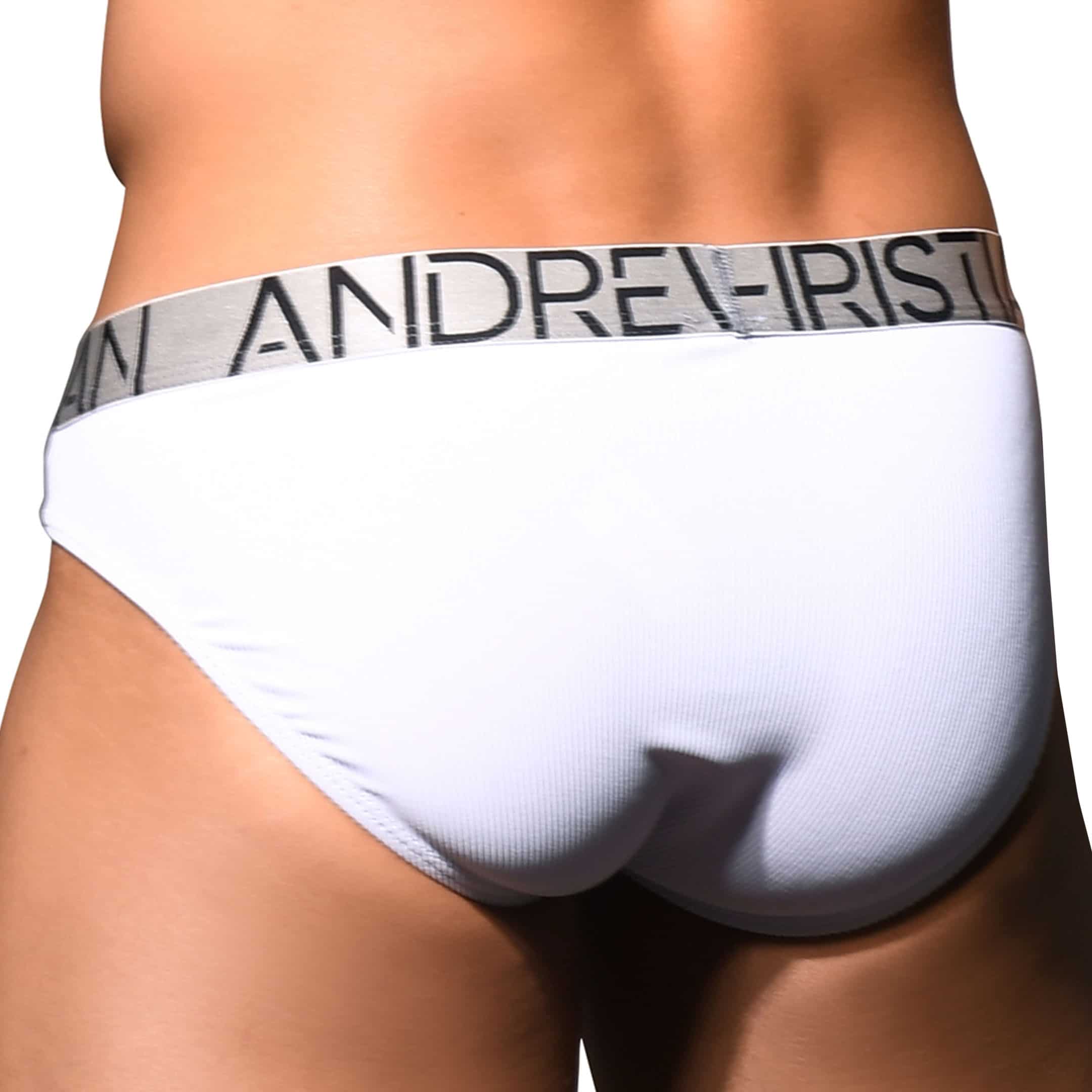 Andrew Christian Almost Naked Essential Rib Briefs White Inderwear