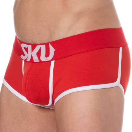 SKU Logo Cotton Trunks - Red