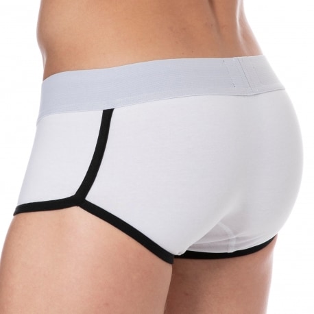 SKU Logo Cotton Trunks - White