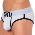 SKU Logo Cotton Briefs - White