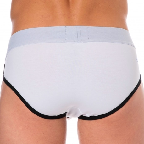 SKU Logo Cotton Briefs - White