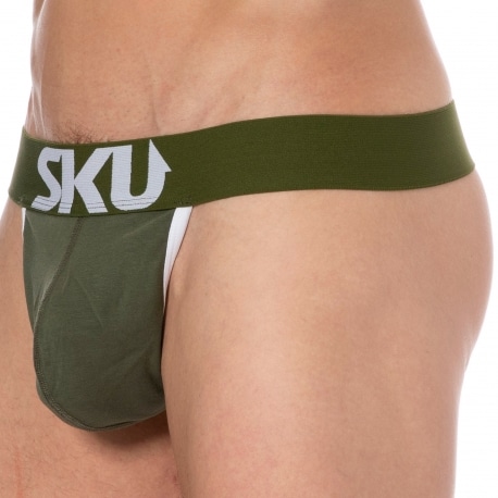 SKU Logo Cotton Thong - Khaki