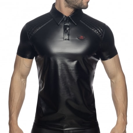 AD Fetish Rub Fetish Polo Shirt - Black