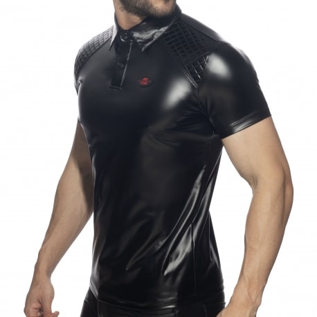 AD Fetish Rub Fetish Polo Shirt - Black