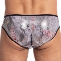 L'Homme invisible Python Mini Briefs - Silver