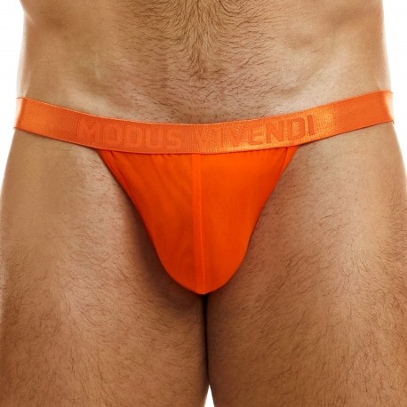 Addicted Cockring Swimderwear Briefs - Neon Orange