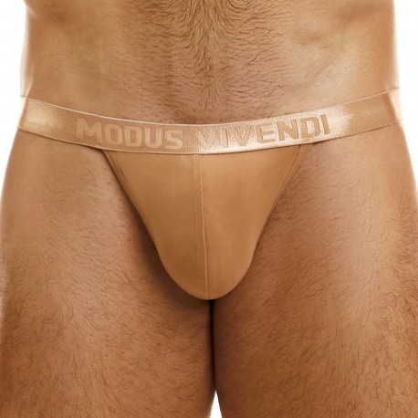 Modus Vivendi Muslin Tanga Briefs - Skin