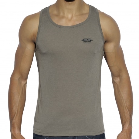 ES Collection Basic Tank Top - Khaki