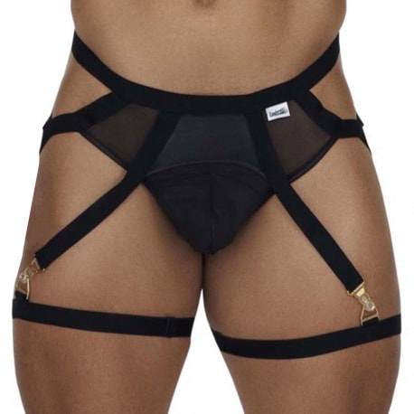 CandyMan Garter - Jockstrap Outfit - Black