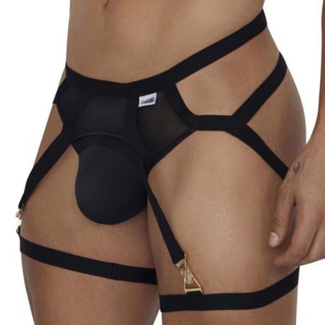 CandyMan Garter - Jockstrap Outfit - Black