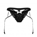 CandyMan Lace Garter Briefs - Black