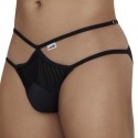 CandyMan Bottomless Mesh Briefs - Black