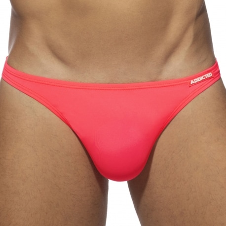 Addicted Swim Thong - Neon Pink