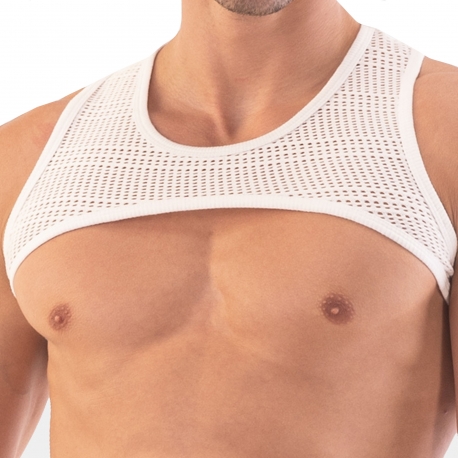 Barcode Xime Mesh Harness - White