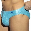 ES Collection Glitter Swim Briefs - Turquoise