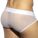 ES Collection Glitter Net Briefs - White