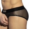 ES Collection Glitter Net Briefs - Black