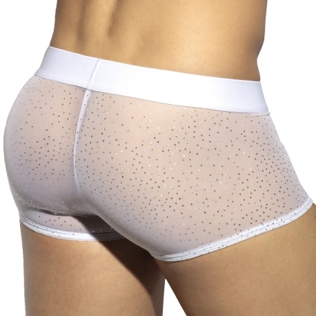 ES Collection Glitter Net Trunks - White