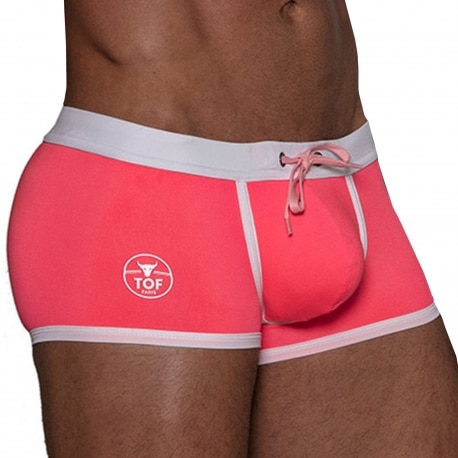 TOF Paris Neon Swim Trunks - Neon Pink