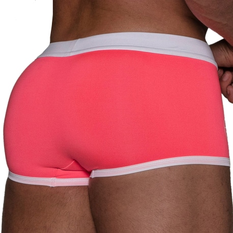 TOF Paris Boxer de Bain Neon Rose Fluo